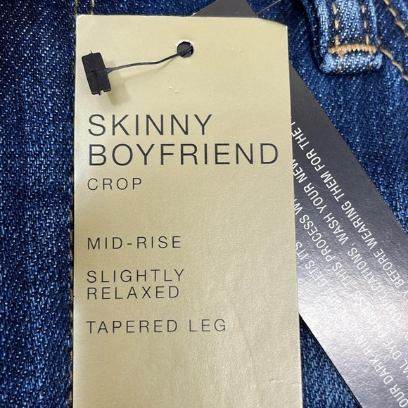 NWT a.n.a. Skinny Boyfriend Crop Mid Rise Denim Jeans 10T - Picture 13 of 16